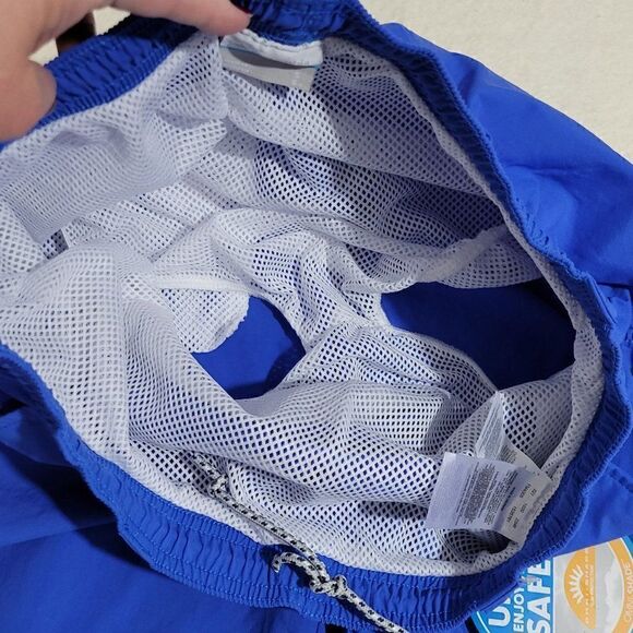 Columbia PFG Swim Trunks Men Size Small Omni-Shade Fishing Short Blue UPF 50 NEW - Picture 10 of 15